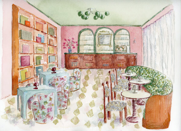 I could stare at this cafe rendering by Franny van Os all day. Moxie is going to be SO pretty.